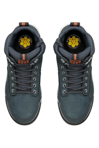Hard Yakka Lace Zip Safety Boots 3056 Navy Steel Cap Memory Foam Y60204- Bannav S Bannav LLC